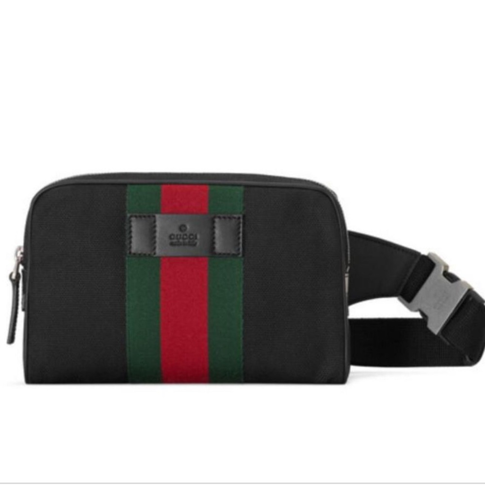 Gucci Black and Green belt bag New!!!